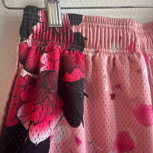 Certified Lifters Brand Pink Cherry Blossom Floral MeshGym Lifting Shorts Large - Picture 8 of 9